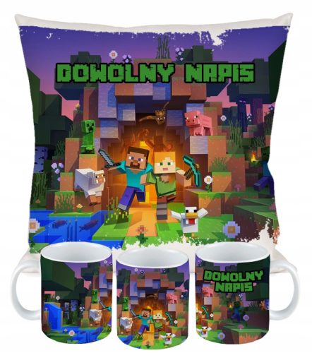  MINECRAFT BÖRÉS PÁRNA SZETT AJÁNDÉK JÁTÉKOSNAK