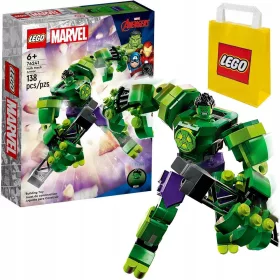    LEGO Super Heroes 11127183 LEGO MARVEL HULK MECHANIKUS PÁNCELE + LEGO papírzacskó 6315786 sárga 24x8x18 cm