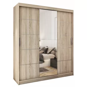 Sliding szekrény tükörrel 180 cm Sonoma Cube tölgy