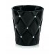  Polnix virágcserép 13 cm x 13 x 15 cm átmérőjű 13 cm kerámia fekete