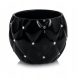  Polnix virágcserép 14 cm x 14 x 13 cm átmérőjű 14 cm kerámia fekete