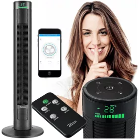   Fürdőszoba ventilátor - OSZLOP VENTILÁTOR CSEND IDŐZÍTŐ POWER XXL + TÁVIRÁNYÍTÓ
