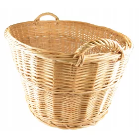   Kandalló kosár - Fonott fa kosár játék fehérnemű 80 cm