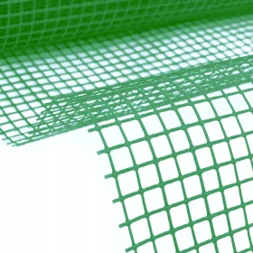   Kerítés háló, drótfonat - MŰANYAG HÁLÓ 1,0M X 50M ÁGYKERT PVC