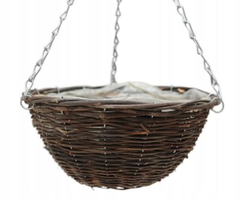  Dixiestore virágcserép 14 cm x 29 x 14 cm átmérőjű 29 cm fonott barna és bézs árnyalatok