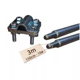   ÖSSZEHAJTHATÓ FÖLDELŐTÜS VILLÁMVÉDŐ HOGANYZOTT PV 5x1,2m 6m