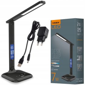   Gyermek asztali lámpa - Asztali lámpa beállítása ébresztőóra adatok fekete