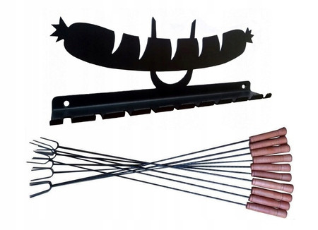  TÁBORTÜZBOTOK 120 cm 10db + VÁLÓ + TARTÓK