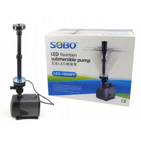   Medence szivattyú - Sate szivattyú szökőkút 6500L/h LED -es világítással RGB
