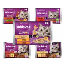   Konzerv macskáknak - Whiskas felnőttkori keverék tesztje új ízek 20 x 85 g