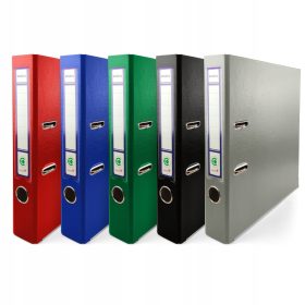   Iratgyűjtő könyvekhez és füzetekhez - PP Ekobox Binder 50 mm Basic Colors 5 db.