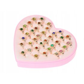   Gyűrű gyerekeknek - MIX gyűrűk 36 darabos ékszergyűrű készlet