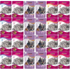    Nedves macskaeledel Super Benek Cat Tasak ízek keveréke 24x100g