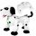  Távirányítós AIG Robot Dog, fehér