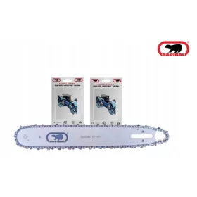    Baribal vezetőlemez 15" .325" 1,5 mm + 2× Baribal fűrészlánc .325 1,5 mm 64 lengőkar