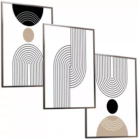   Falfestészet - 50x40 KERET FESTMÉNYEK PLAKÁTOK BOHO FRAME ABSTRACT