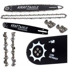   Vezetősín - Útmutató + 2x lánc 325 '' 38cm 64 cellák