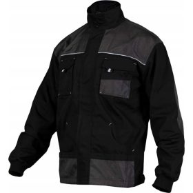 Basic Line fekete munkapulóver, XXXXL méret