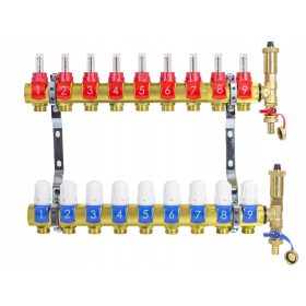  DIAMOND padlóelosztó, 9 kör, automata légtelenítő.