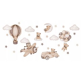 Gyermek falragaszok - Falmatricák fali mackók készlet