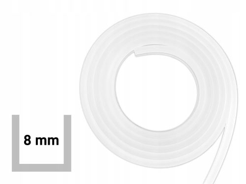 8 mm átlátszó üveg tömítés - 240 cm