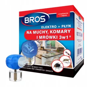   Rovarriasztó - Bros Elektro 3in1 folyadékkal a Mucha szúnyogleparán