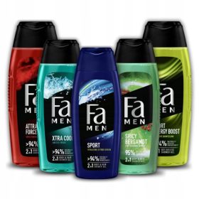    Fa Shower Gel Men Xtracool, xtreme, aktív, bergamott, attrakciós MIX