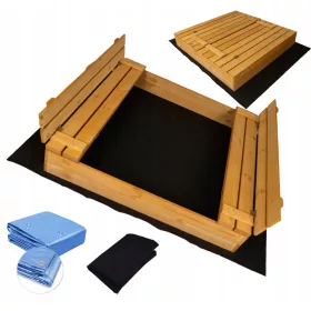   Homokozó - A fából készült homokozó 120 cm -es impregnált