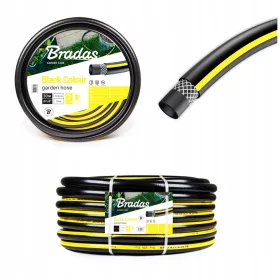    Nagyon erős gumi kerti tömlő 1/2" 30m öntöző BLACK COLOR BRADAS