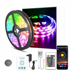   LED szalag 10M RGB 5050 WiFi pilóta alkalmazás tuya set zenei időzítő 12v