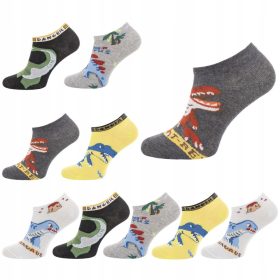   Gyermek zokni, térdzokni - 10x fiúk zokni pamut mintán keresztül 28-31