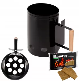   Grillgyújtó kémény - KÉMÉNY SZÉNBRIKETT BBQ GRILL MEGGYÚJTÁSÁRA