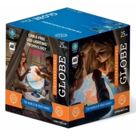   Iskolai földgömb - Háttérvilágítású gömb fizikai és politikai térképpel