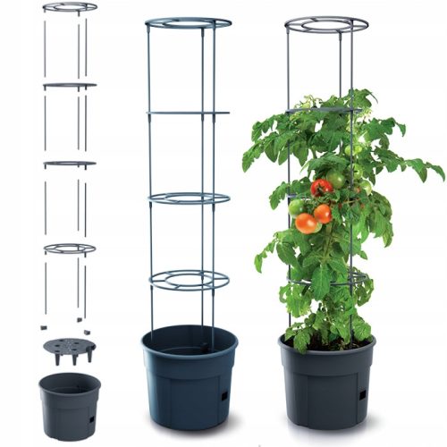 Prosperplast virágcserép 29,5 cm x 29,5 x 115,2 cm átmérő 29,5 cm műanyag fekete