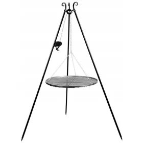   Faszenes grill - Kerti grill a kerti testületen 60 cm rács + tekercs