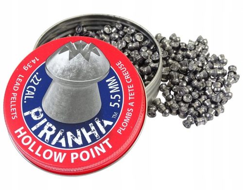 Patronok légpuskához - Piranha Hollow Point 5,5 mm 400 db diabolo