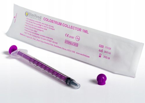 Bébiüveg - Egy -idő -fecskendő a kolosztrum 1ml 10x -hez