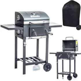   Faszenes grill - A kerti szénrén grill takarja a hamu hajtóhamu