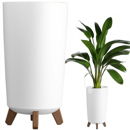  Prosperplast virágcserép 20 cm x 20 x 36,5 cm átmérője 20 cm műanyag fehér