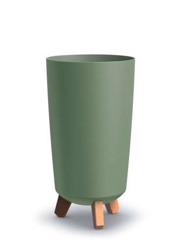  Prosperplast Gracia Tubus Slim virágcserép 23,9 x 44,5 cm zöld