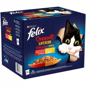   Konzerv macskáknak - Felix fantasztikus keverék Hús dupla ízek 24x85g