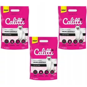   Alom nyulaknak és kis rágcsálóknak - Calitti mikrokristályok ultra kicsi macska 3x 3,8l