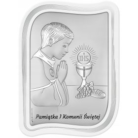    Kép a szentáldozás emléktárgyaként Beltrami 6793W-O 10,6x14,3 cm ezüst