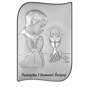    Ezüst képes emléktárgy az első szentáldozásról 6793/3O