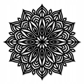   Falfestészet - MANDALA A FALHOZ 3D PANEL FAL DÍSZÍTÉS NYITÁS XL