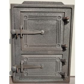   Kandalló ajtaja - Öntöttvas ajtó a kályha dohányzó konyhájához