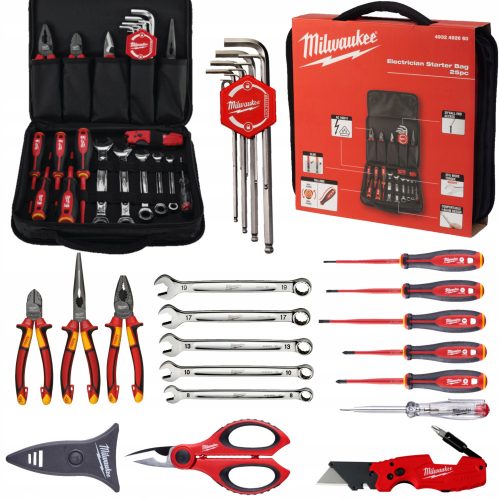 Szerszámkészletek - Szerszámkészlet a Milwaukee 25 EL villanyszerelő számára