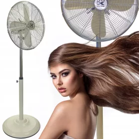   Fürdőszoba ventilátor - RETRO Floor Fan Cream KALORIK Szélmalom