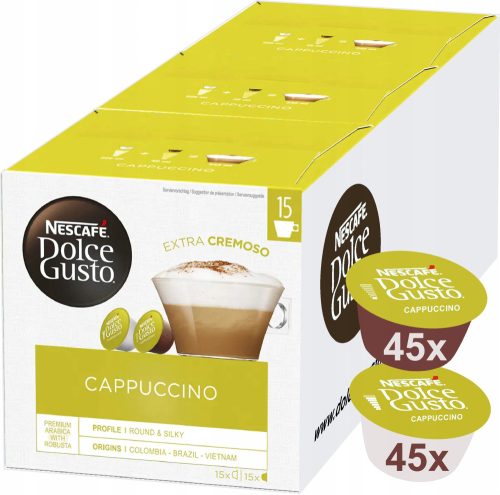 Nescafe Dolce Gusto Cappuccino kapszulák - 90 darab
