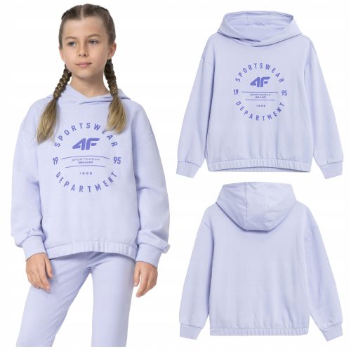 Gyermek pulóver - 4f Junior Hood Sweatshirts TSWSF218 152